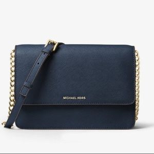 NWT MICHAEL KORS Daniela Large Leather Crossbody